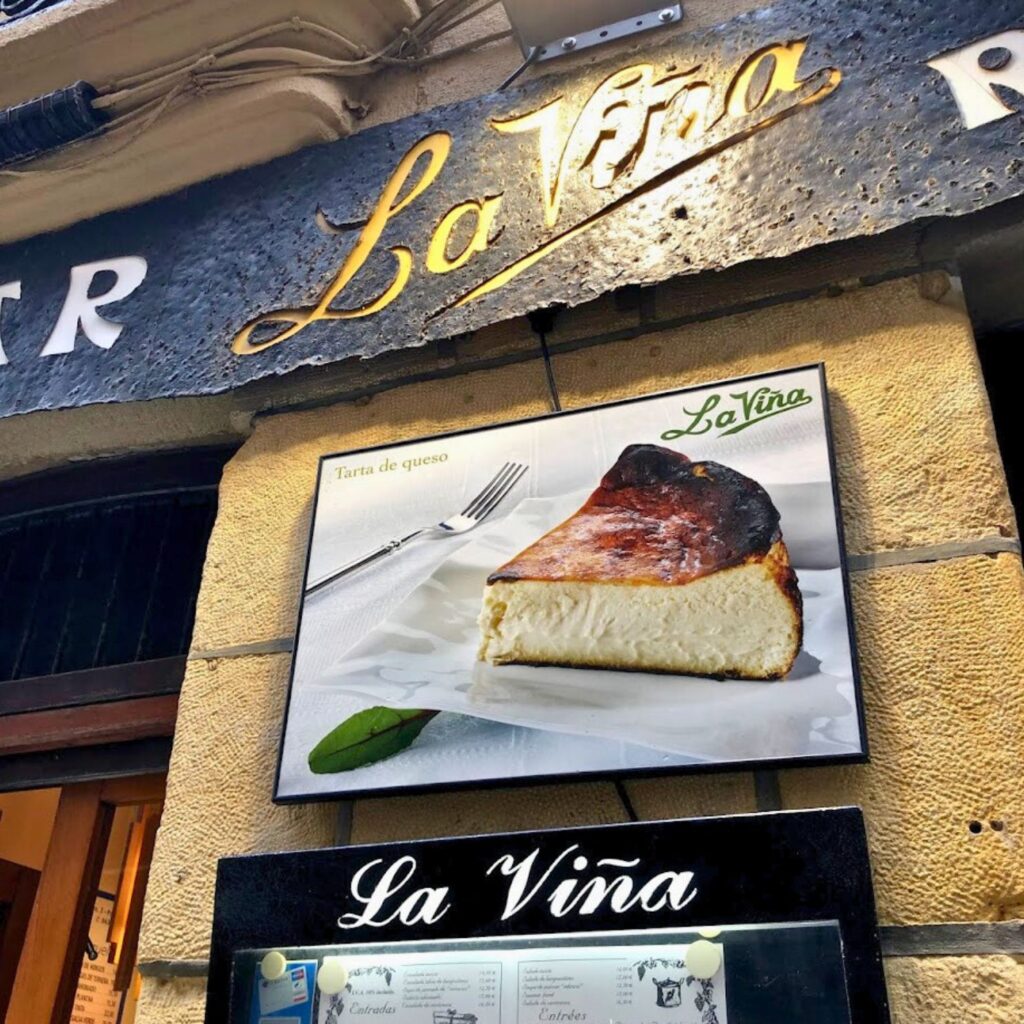 サンセバスチャンLa Vina のバスクチーズケーキ