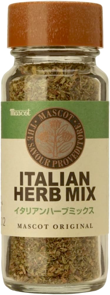 イタリアンハーブミックスをピザソースに混ぜる