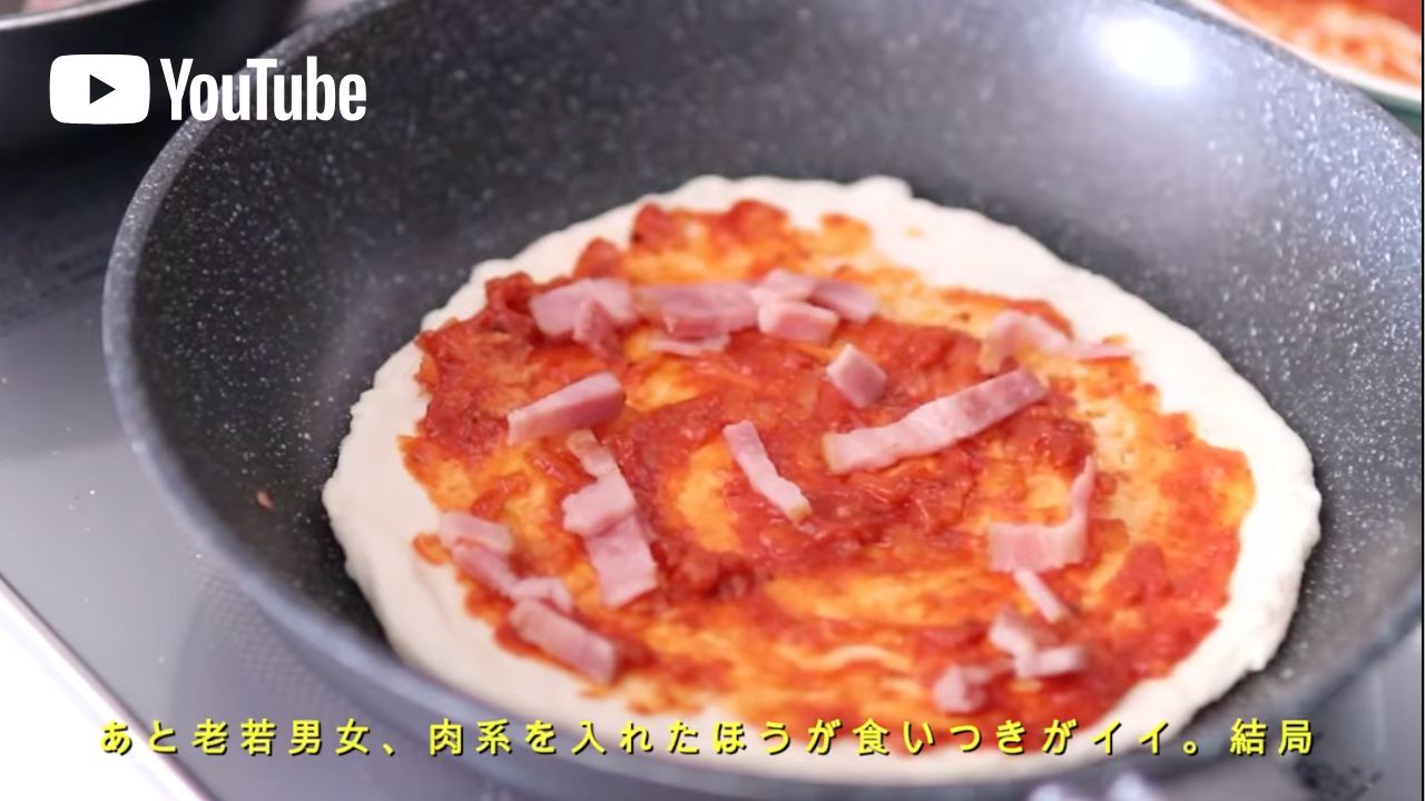 ベーコンやハムを入れるのがお薦め