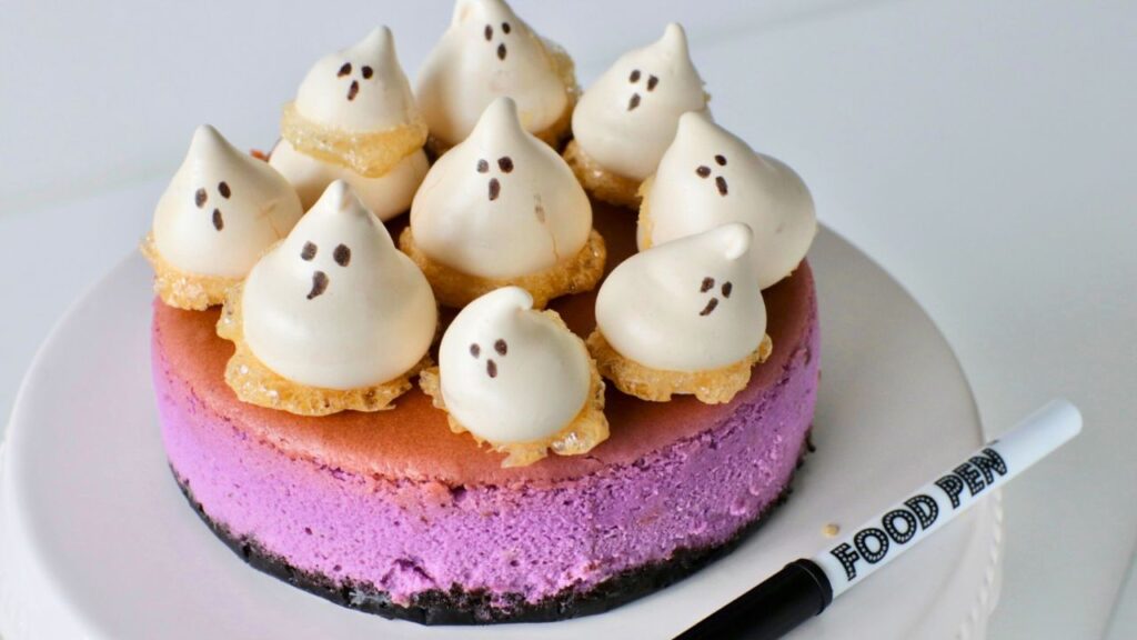 メレンゲクッキーのおばけチーズケーキ