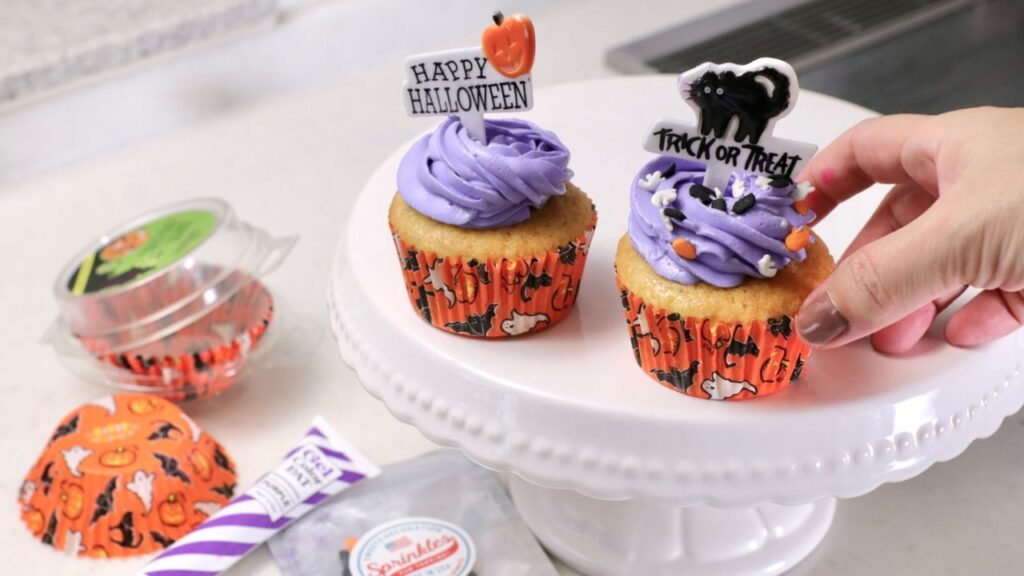 ハロウィンのカップケーキデコレーション案