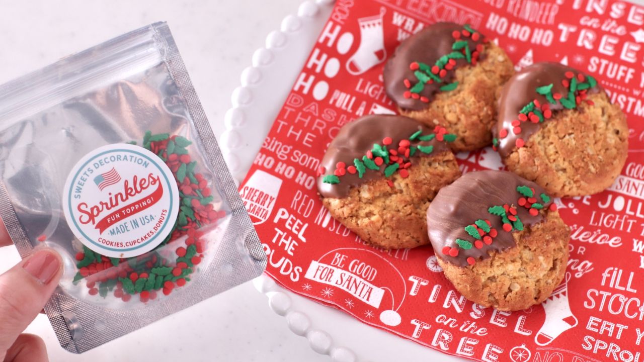 クリスマススプリンクルのクッキー