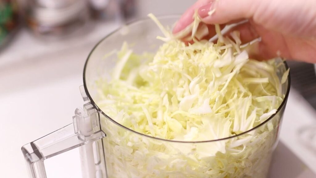 キャベツのスライスはフードプロセッサーで可能