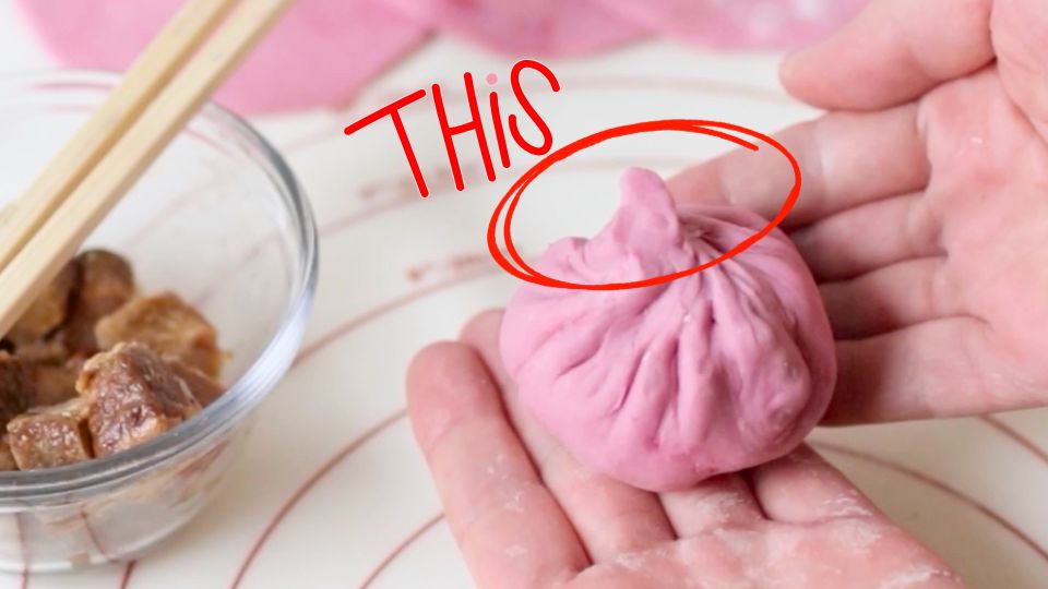 包み終わりはしっかりと閉じる