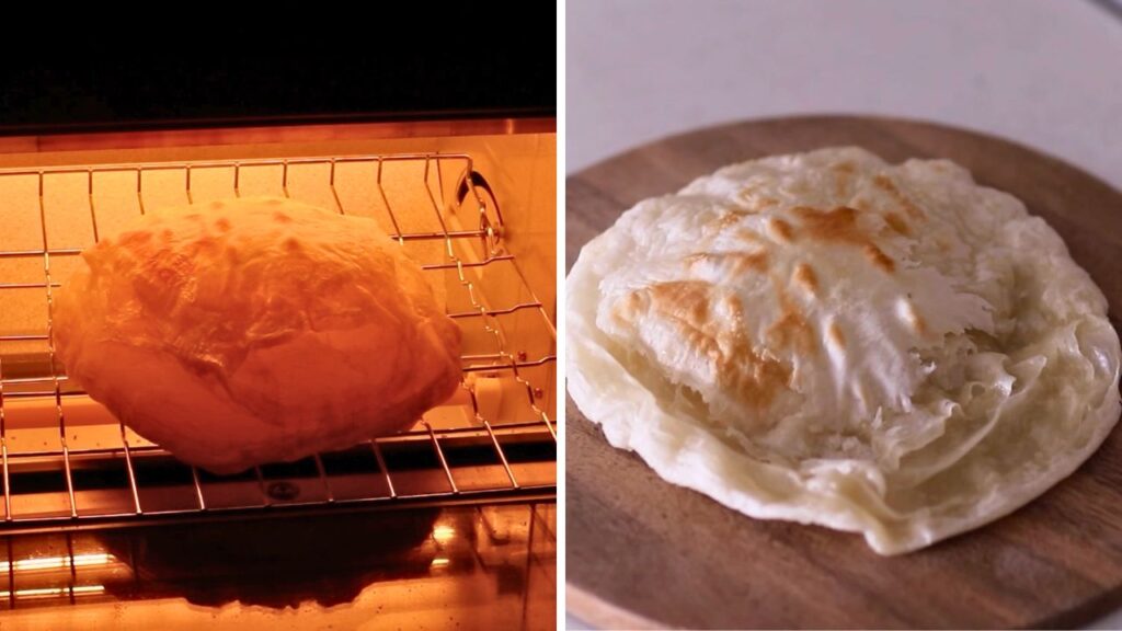 パラタをトースターで焼く方法